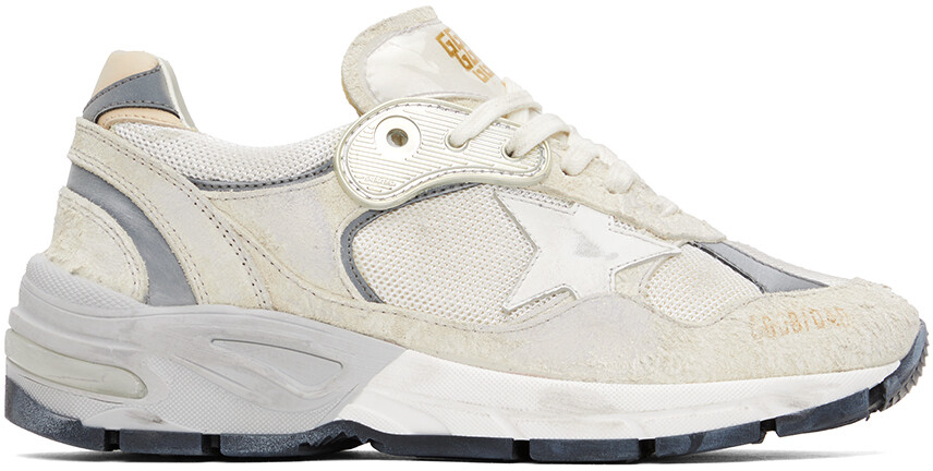 

Бело-серебристые кроссовки Dad-Star Golden Goose