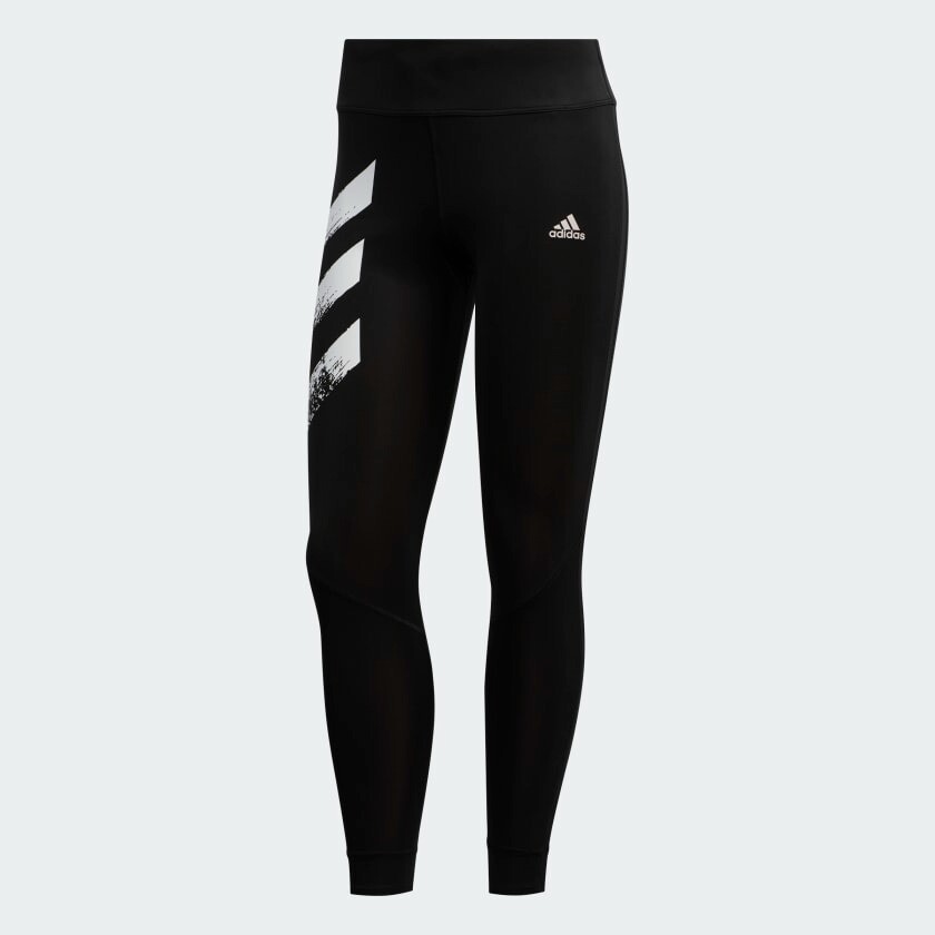 

Тайтсы Adidas Running Own The Run 3-stripes Fast, черный