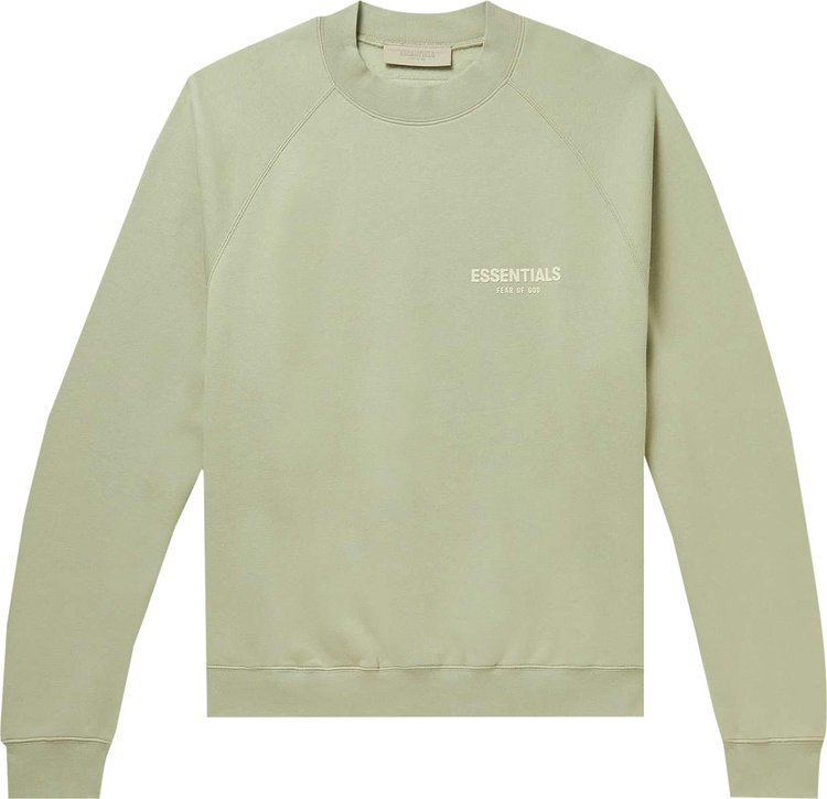 Толстовка Fear of God Essentials Essentials Crewneck 'Seafoam', зеленый - фото