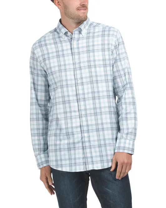 

Спортивная рубашка в клетку Intercoastal Durwook Southern Tide, цвет Aqua