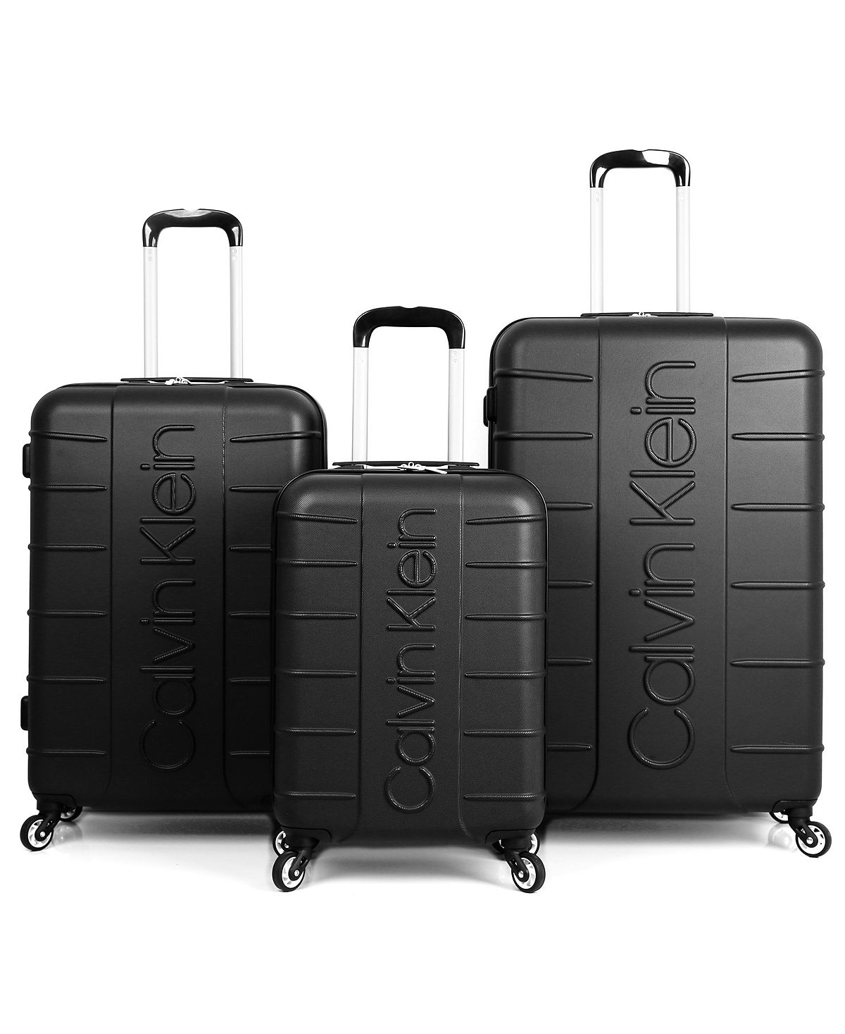 Набор боковых чемоданов bowery hard side, 3 предмета Calvin Klein, черный