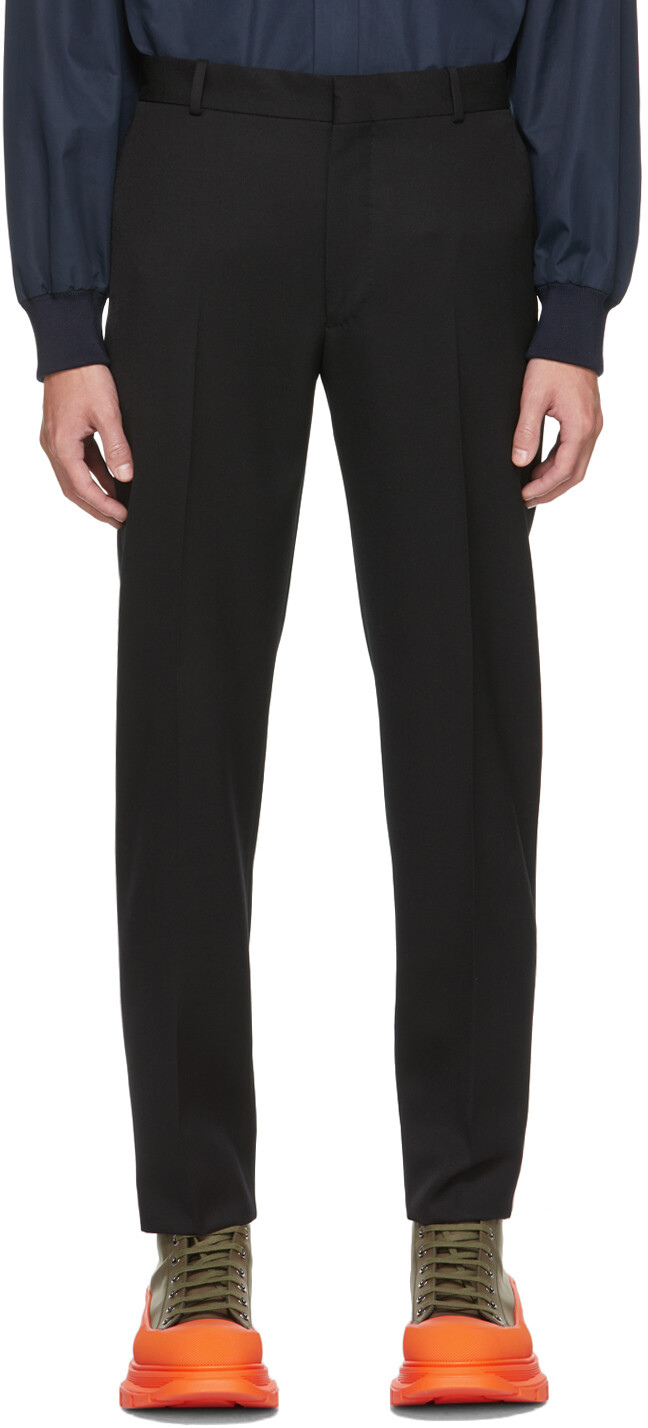 

Черные брюки из устойчивой саржи Cavalry Alexander McQueen