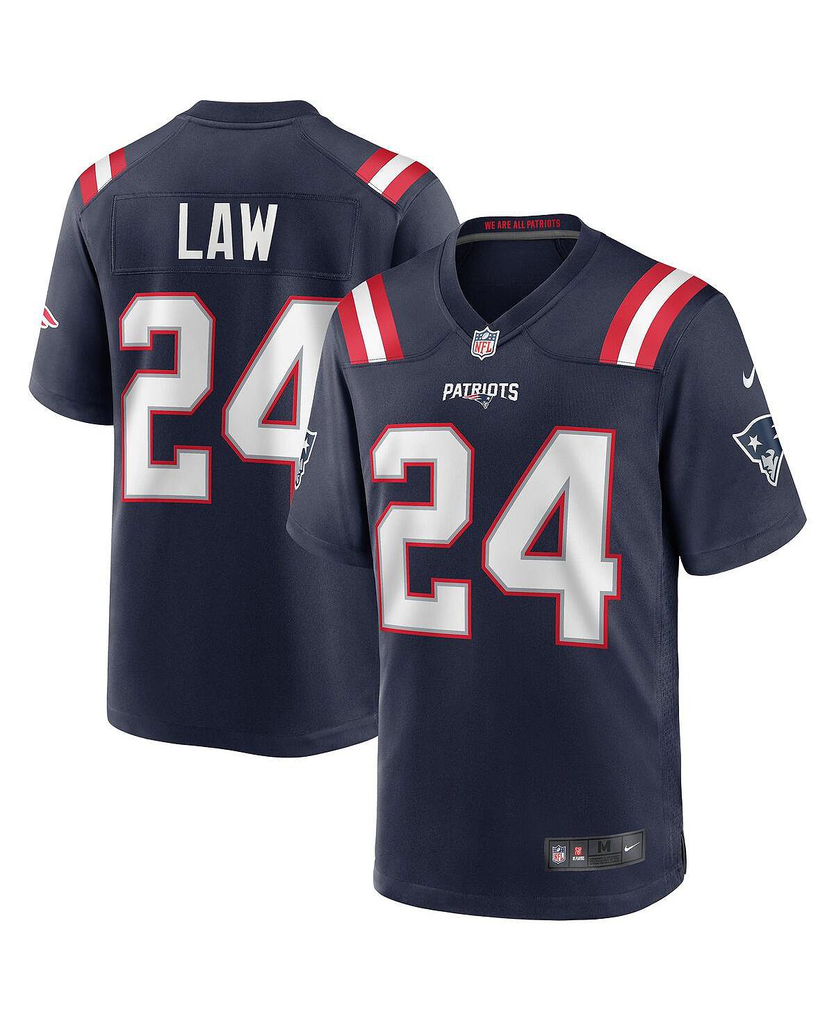 Мужская футболка ty law navy new england patriots game для пенсионеров  Nike, синий – заказать из-за границы с доставкой в «CDEK.Shopping»