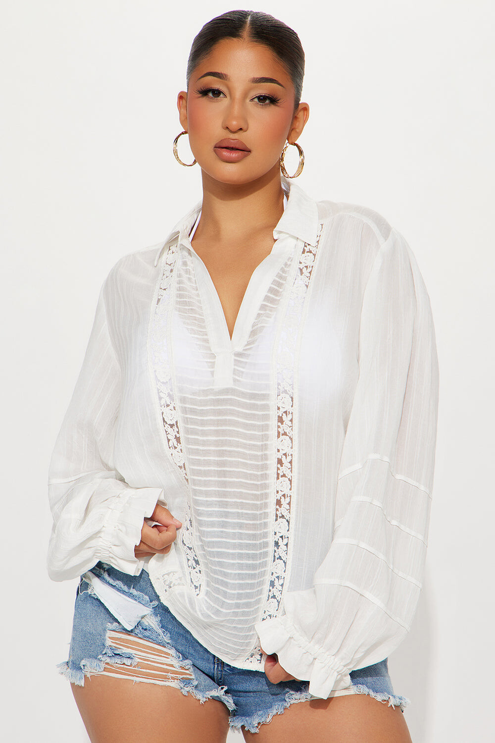 

Блузка Fashion Nova T1472A570, белый