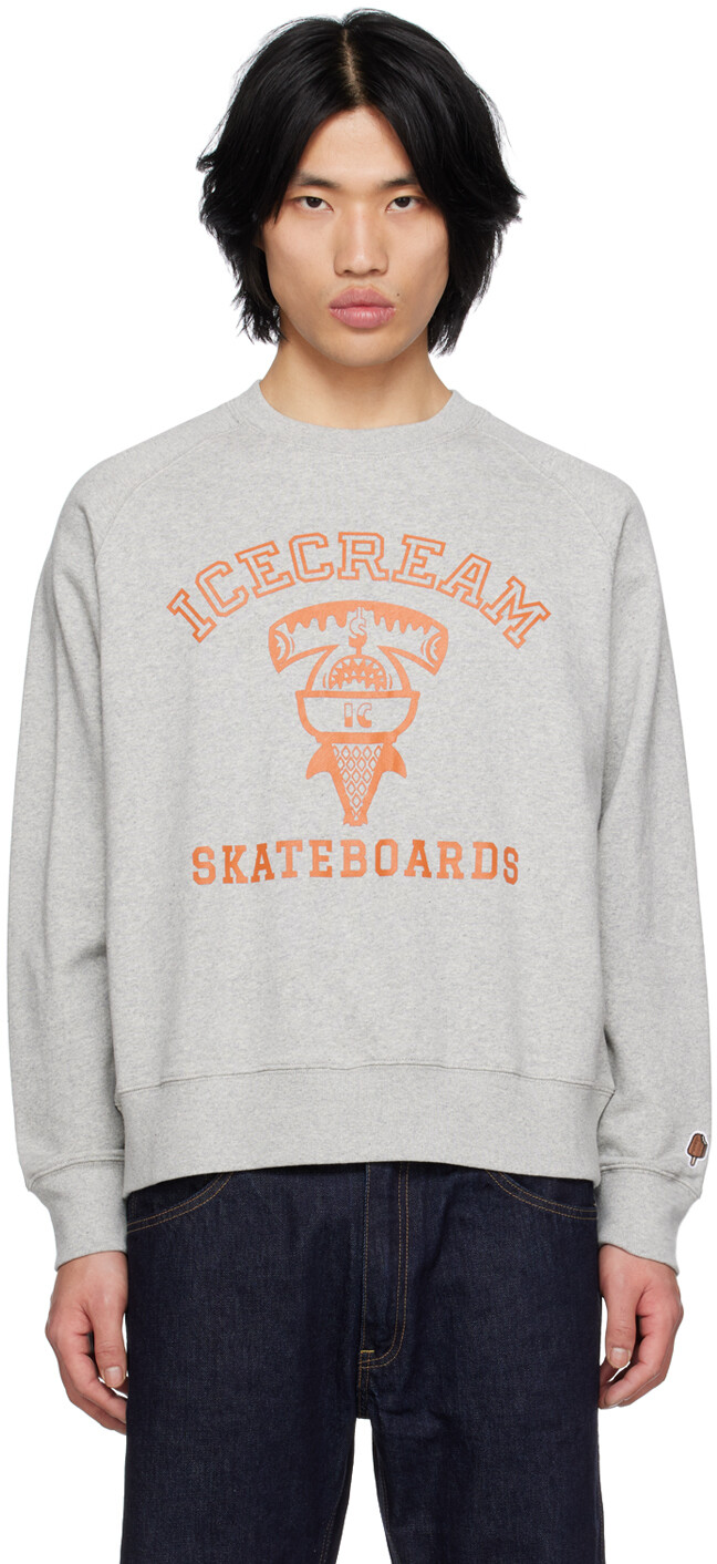 

Серый свитшот IC Sharks ICECREAM