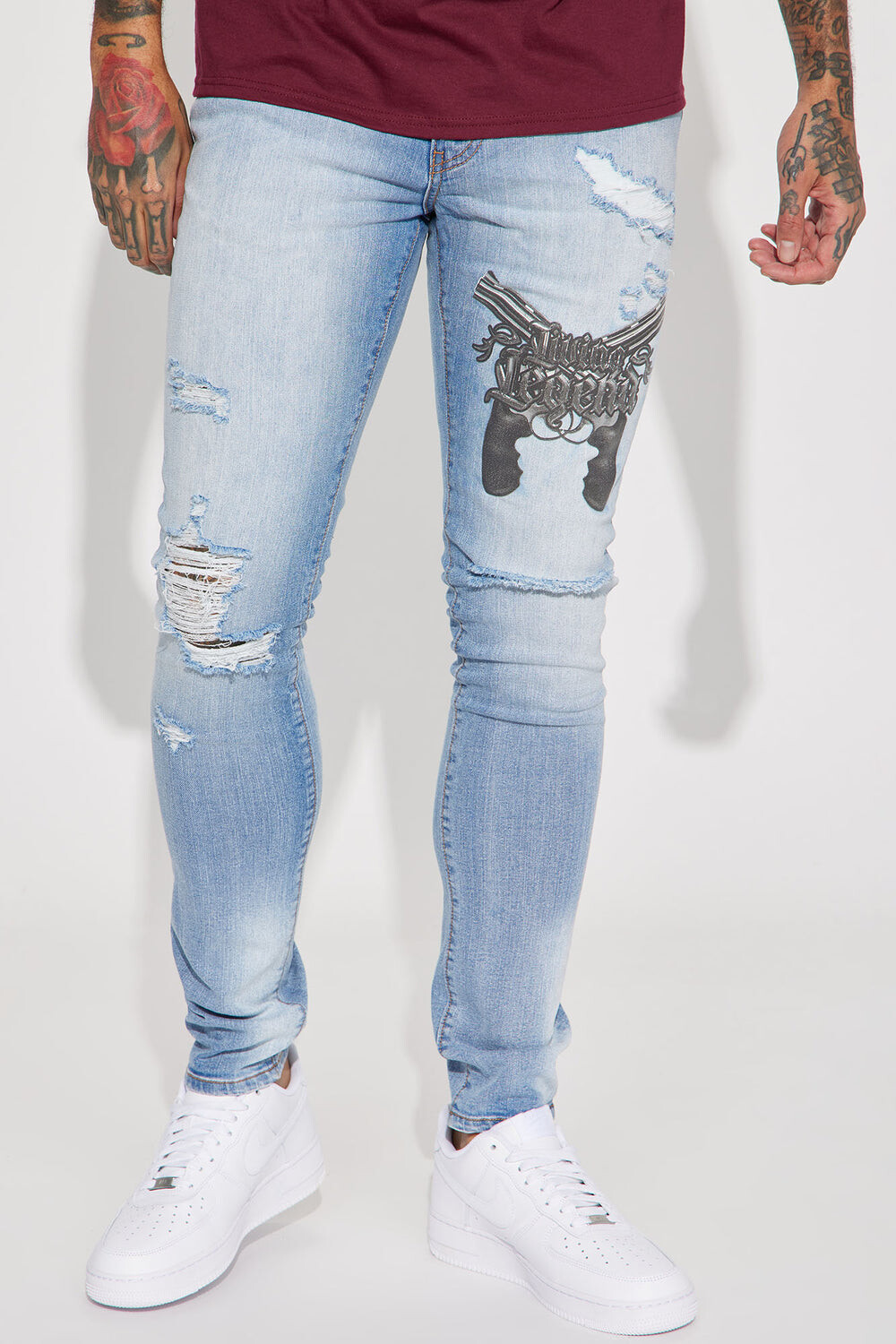 

Джинсы скинни Fashion Nova FNMK437, синий