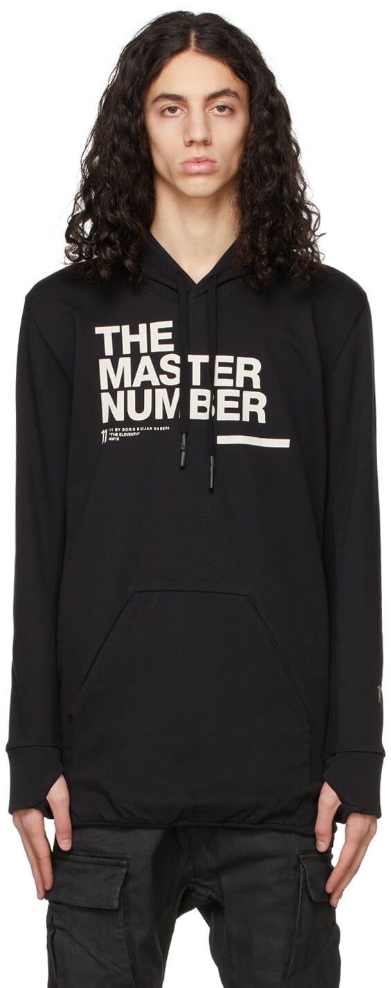 

Черная худи 'The Master Number' H1B 11 by Boris Bidjan Saberi, Черный, Черная худи 'The Master Number' H1B 11 by Boris Bidjan Saberi