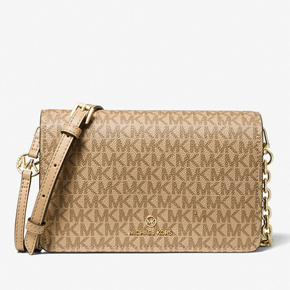 

Сумка кросс-боди Michael Michael Kors Jet Set Large Logo, бежевый