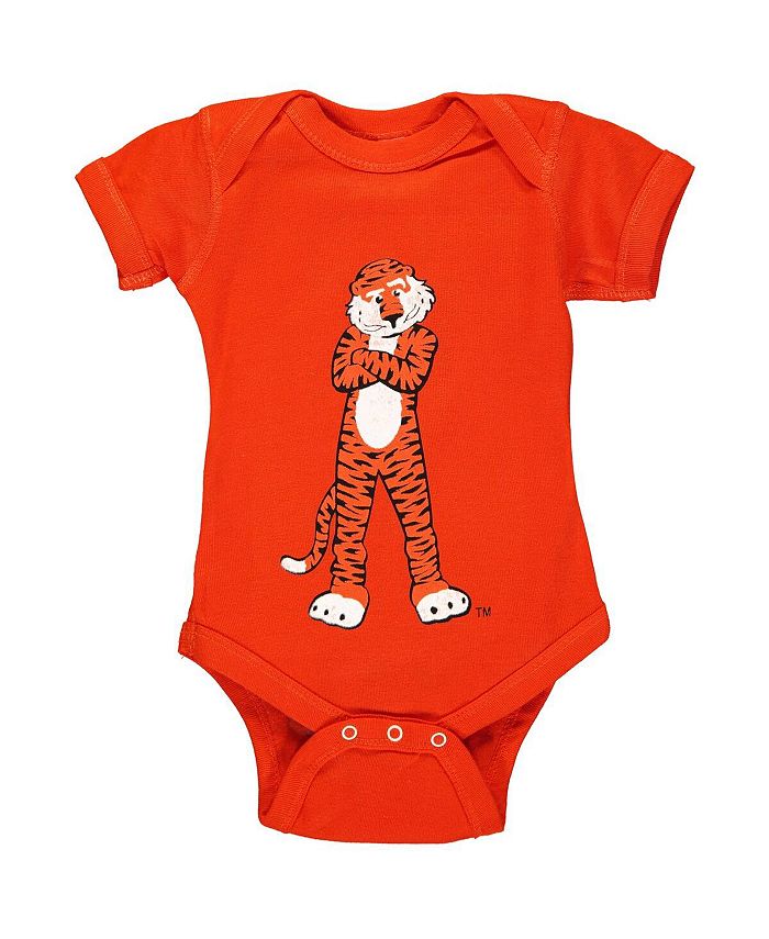 Оранжево-каштановое боди с большим логотипом для мальчиков и девочек для новорожденных Two Feet Ahead, оранжевый