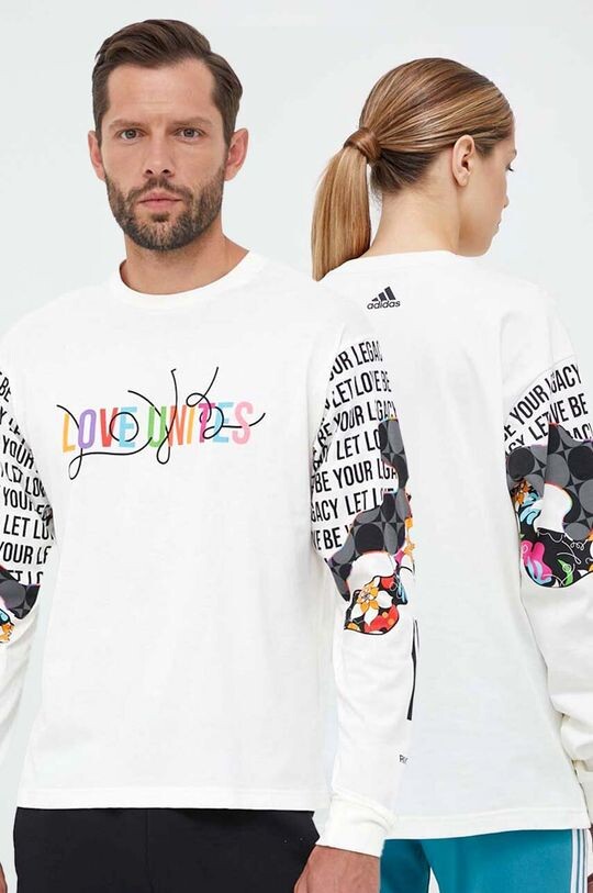 

Хлопок с длинными рукавами PRIDE adidas, бежевый