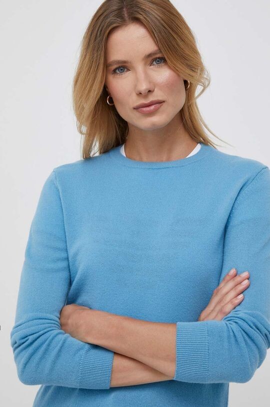 

Шерстяной свитер United Colors of Benetton, синий
