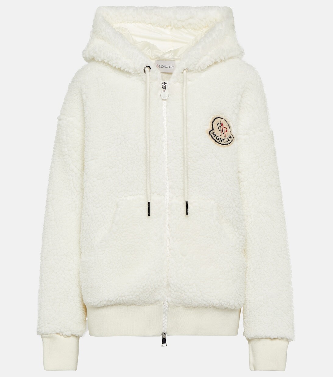 

Толстовка с капюшоном и логотипом MONCLER, белый