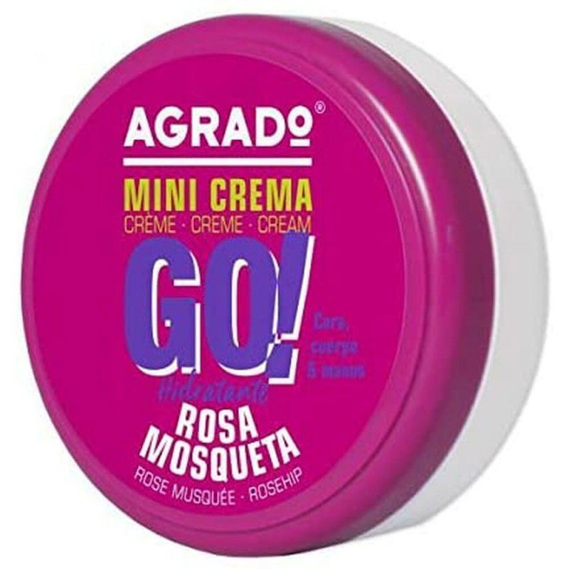 цена Увлажняющий крем для ухода за лицом Crema hidratante mini go! rosa mosqueta Agrado, 50 мл