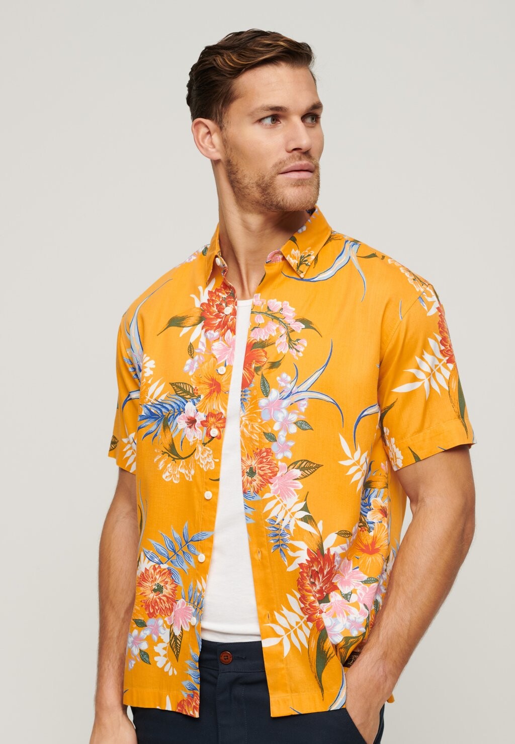 Рубашка HAWAIIAN BOX FIT Superdry, желтый