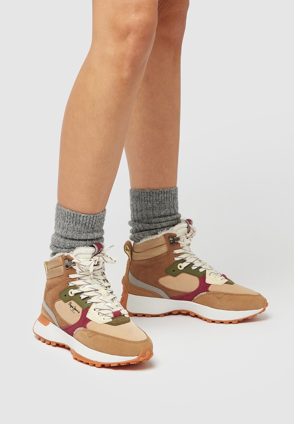 

Высокие туфли Pepe Jeans LUCKY TRECK, цвет dirty pink