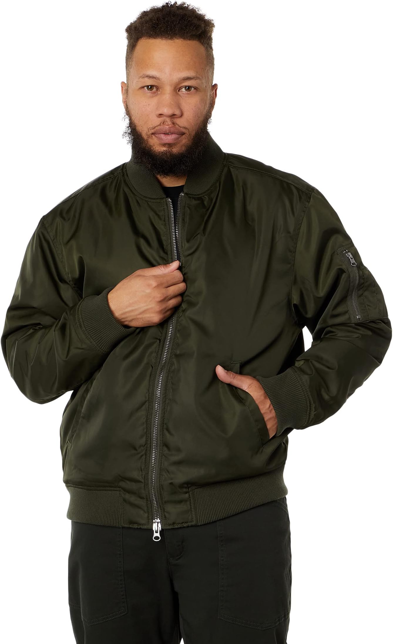 Куртка Go-To Bomber Jacket LABEL, цвет Olive куртка astr the label tegan jacket цвет olive ivory