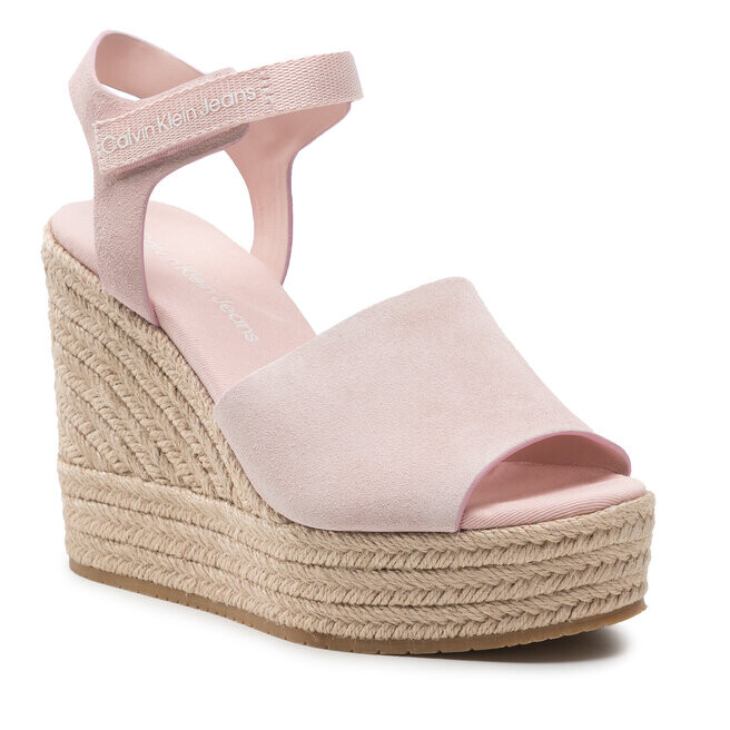 

Эспадрильи Calvin Klein Jeans WedgeSandal Ankle, розовый