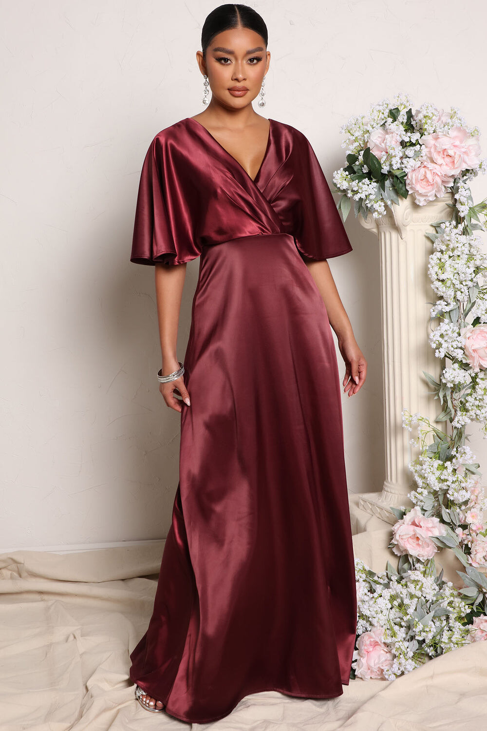 

Платье Fashion Nova MF2942, вино