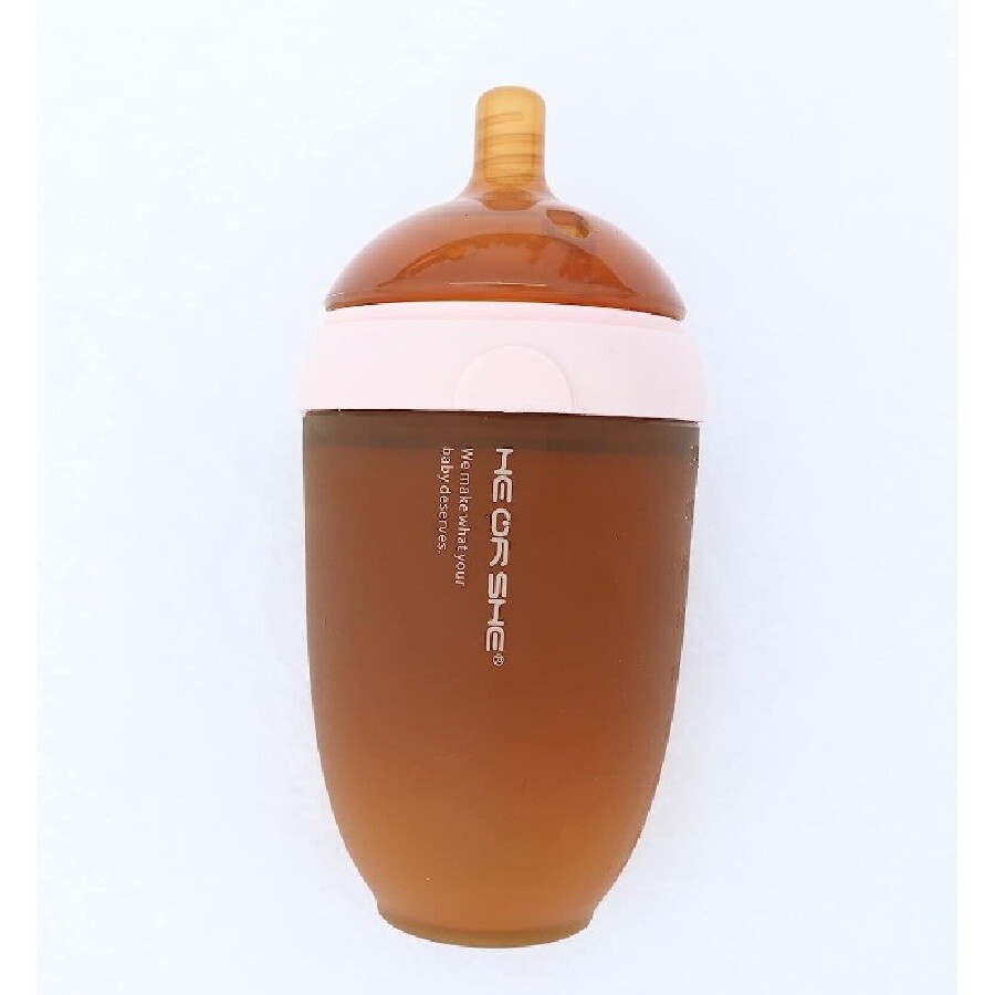 

Бутылочка для кормления 235 мл He Or She Silicone, розовый