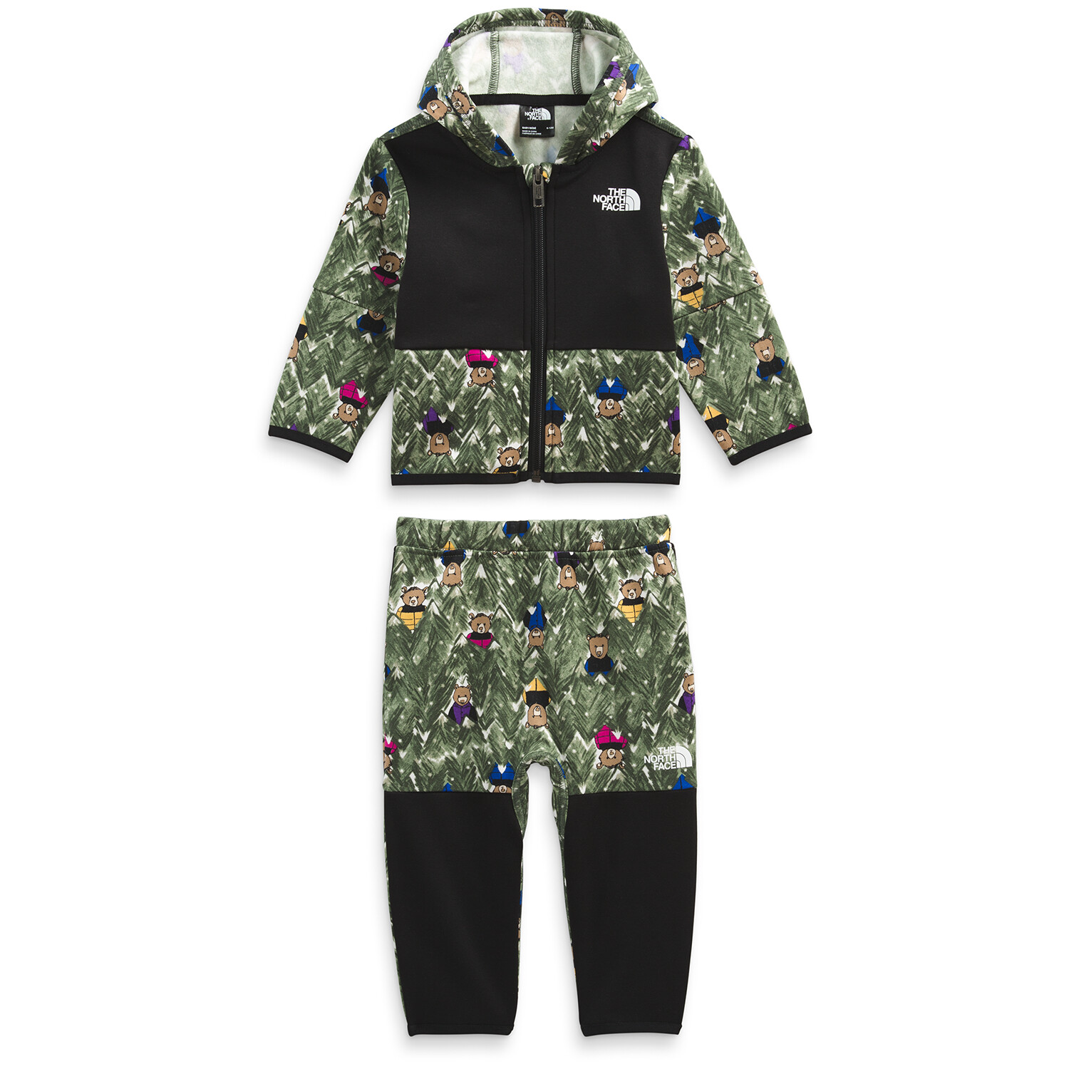

Костюм The North Face детский зимний, черный / зеленый
