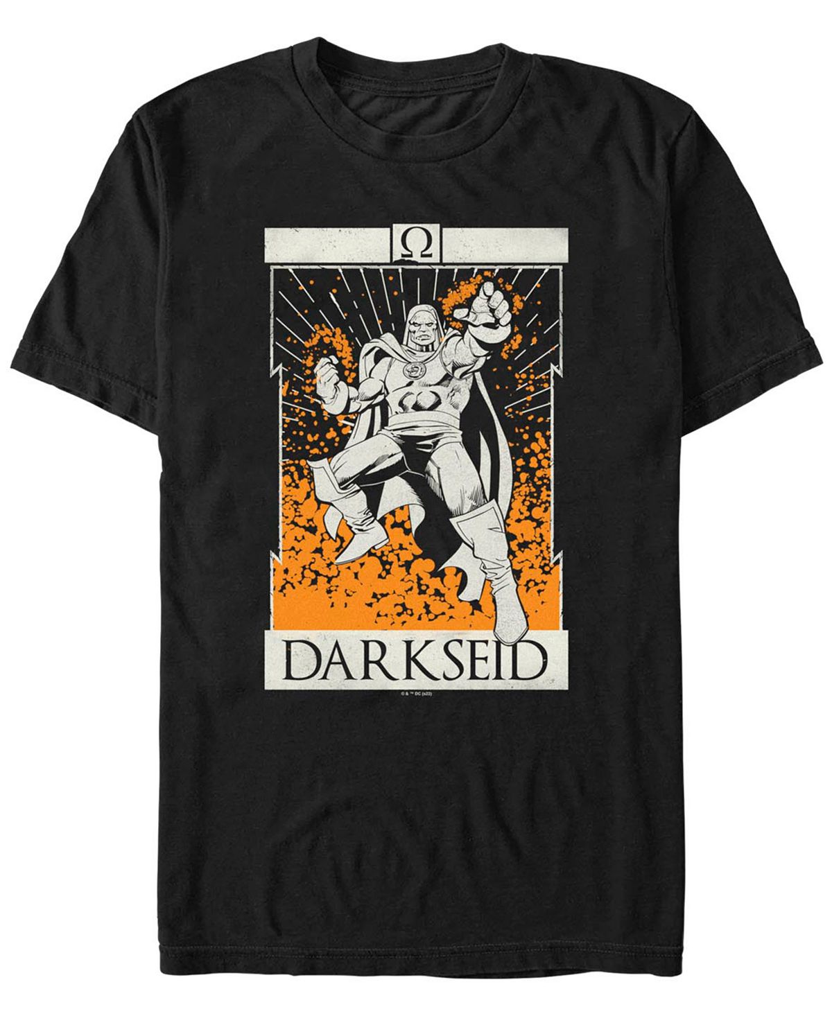 Мужская футболка с короткими рукавами darkseid tarot league league Fifth Sun, черный бука фигурка bendyfig dc чудо женщина