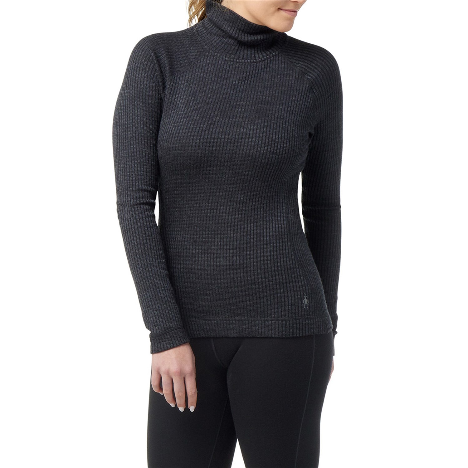 

Водолазка Smartwool Thermal Merino в рубчик - женские, уголь