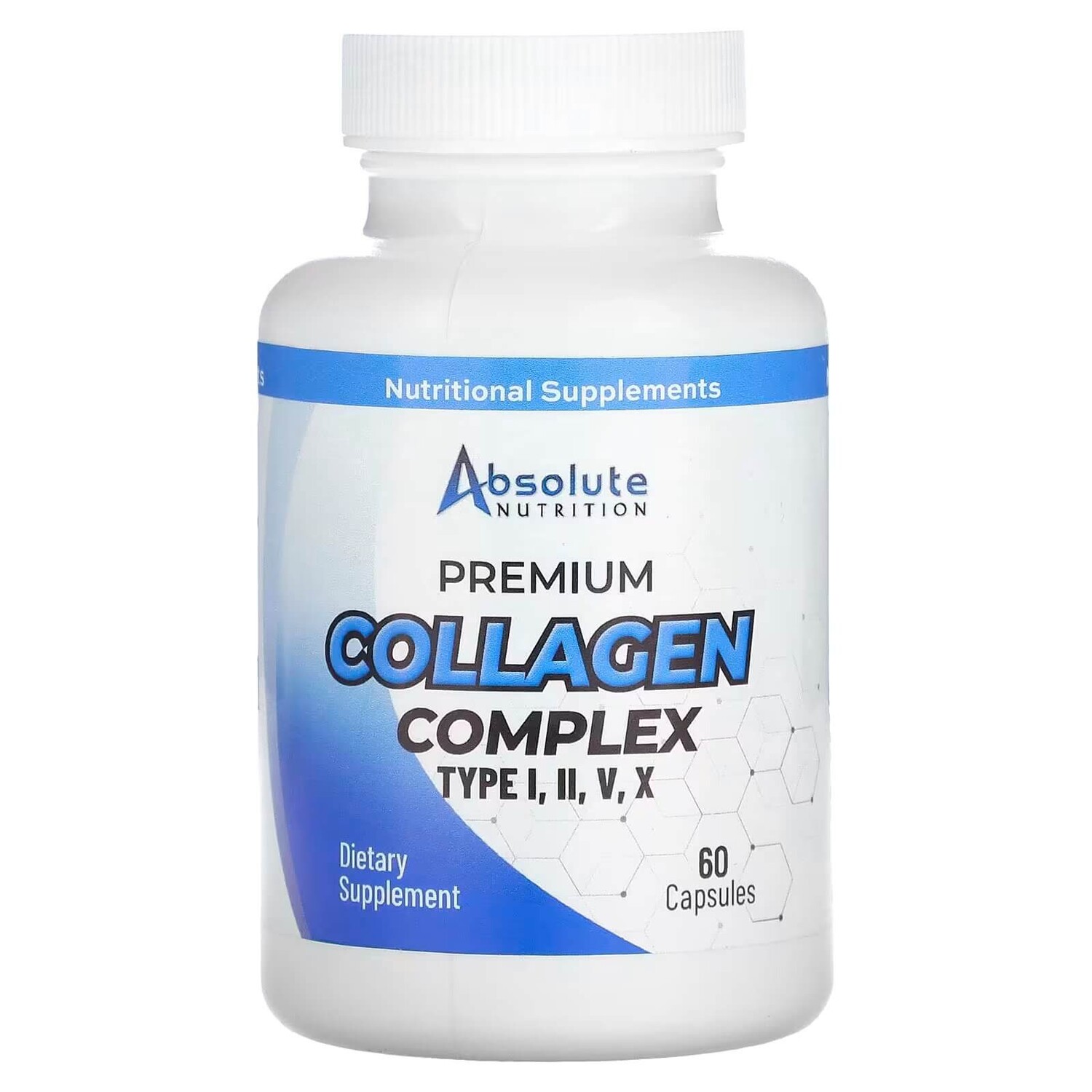 

Коллаген Absolute Nutrition Premium Complex Type I, II, V, X, 60 капсул
