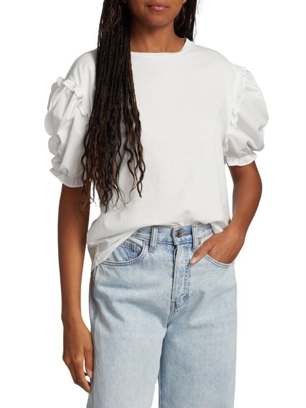 

Топ dylan с пышными рукавами EN SAISON Off white