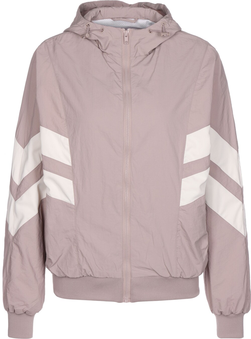 Межсезонная куртка Urban Classics Crinkle Batwing, розовый куртка urban classics crinkle batwing оранжевый