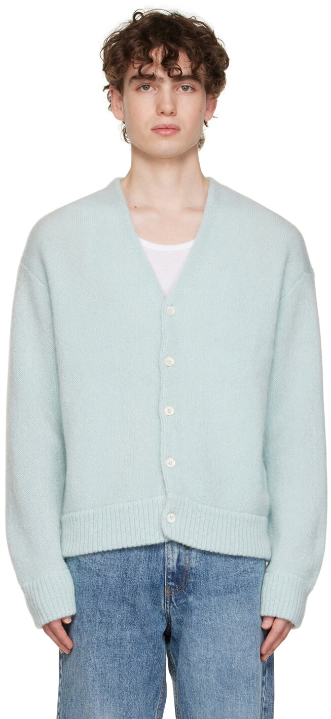 

SSENSE Эксклюзивный Синий Кардиган Servizi Second/Layer