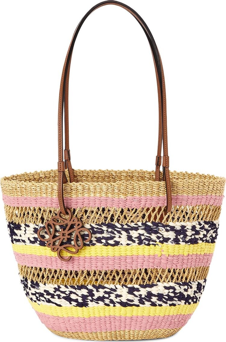 

Сумка Loewe Basket Surplus Bag Natural/Pink Tulip, розовый