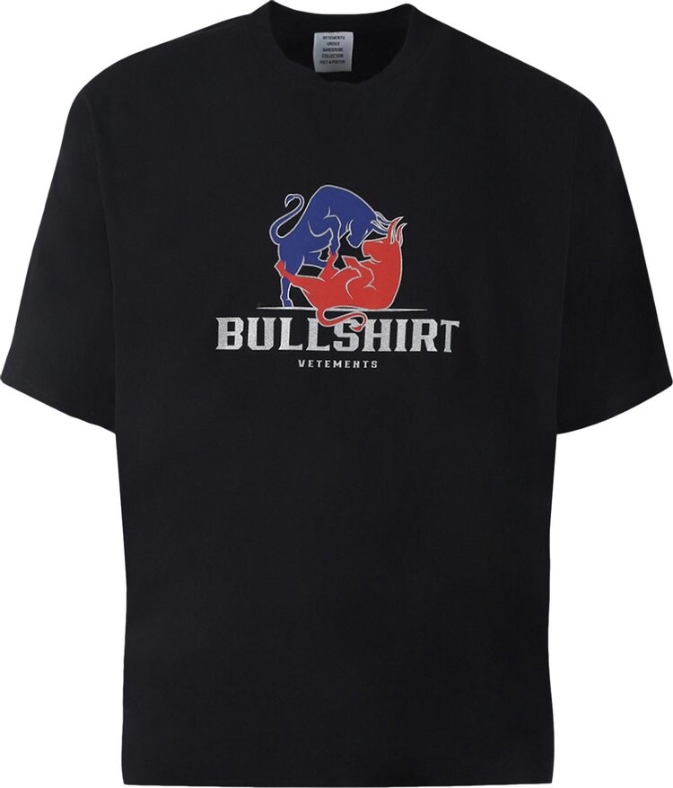 

Футболка Vetements Bullshirt T-Shirt 'Black', черный