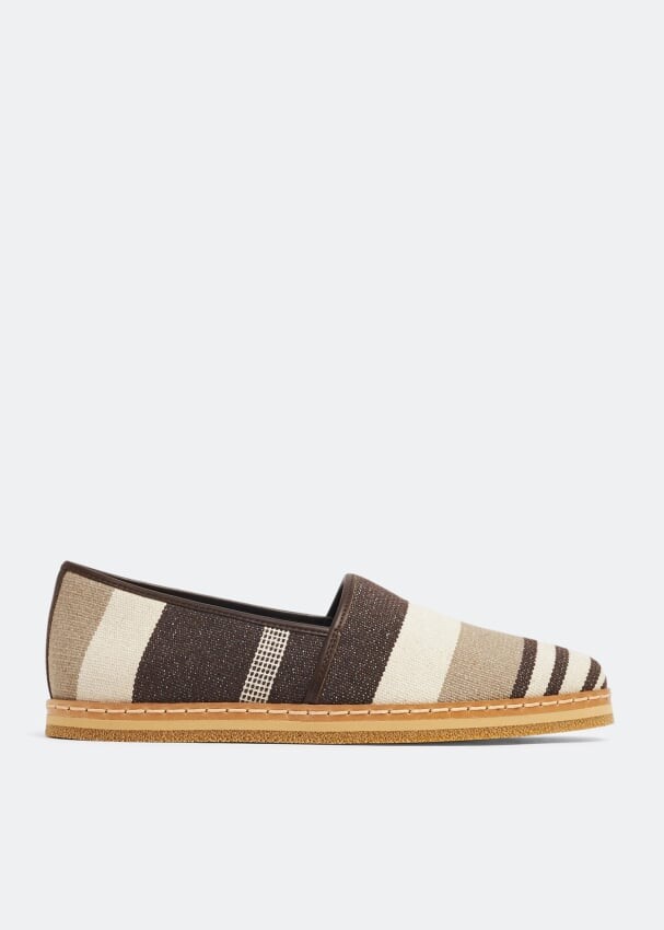 

Лоферы TOD'S Tessuto slip-ons, коричневый