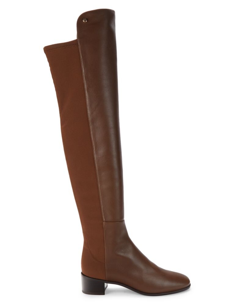 

Сапоги выше колена с квадратным носком City Block Stuart Weitzman, цвет Coffee