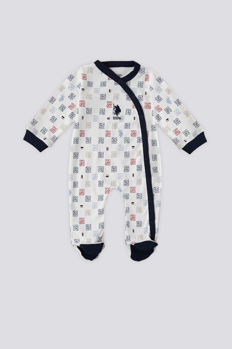 

Хлопковый комбинезон с логотипом U S Polo Assn , белый
