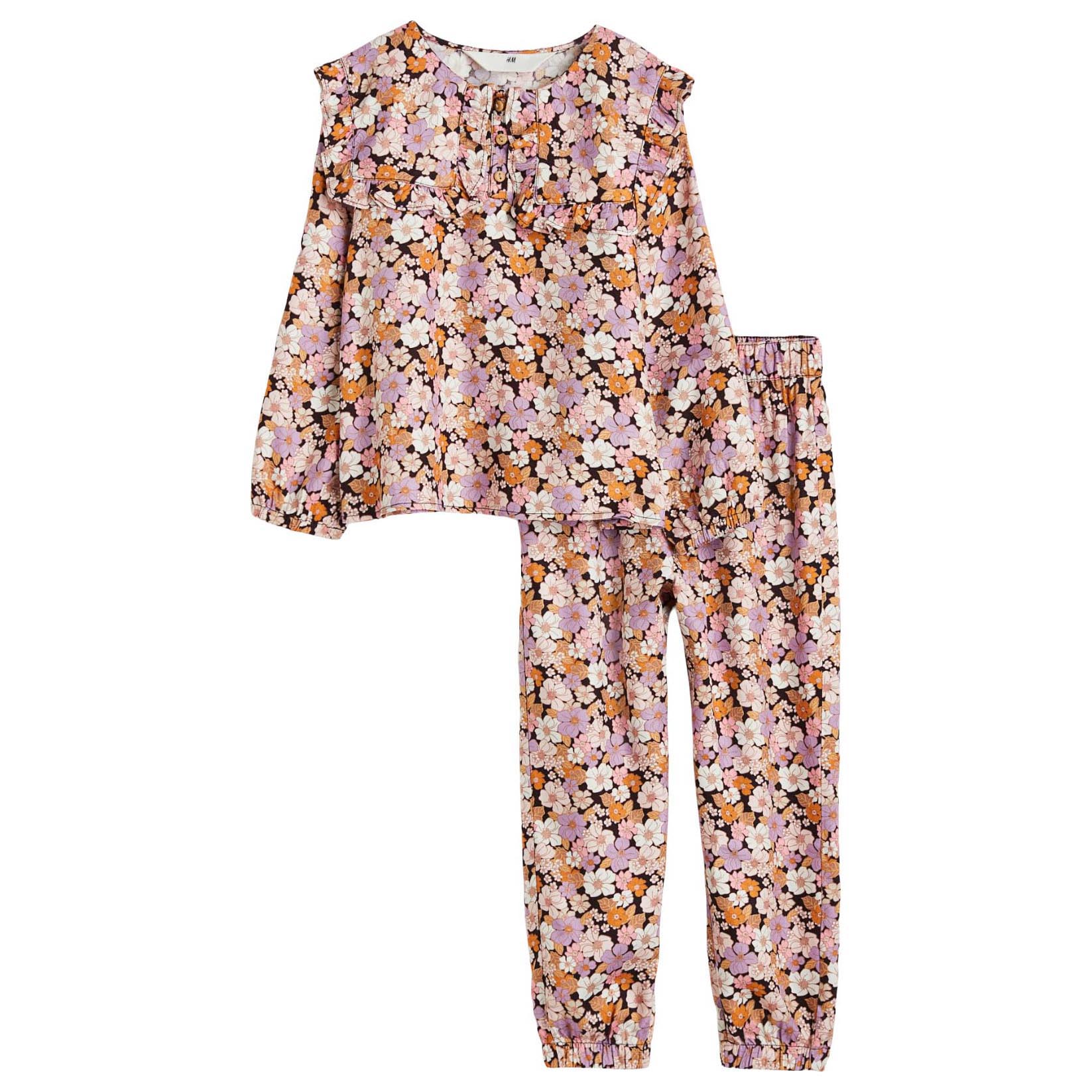 

Комплект одежды H&M Patterned Floral, 2 предмета, фиолетовый