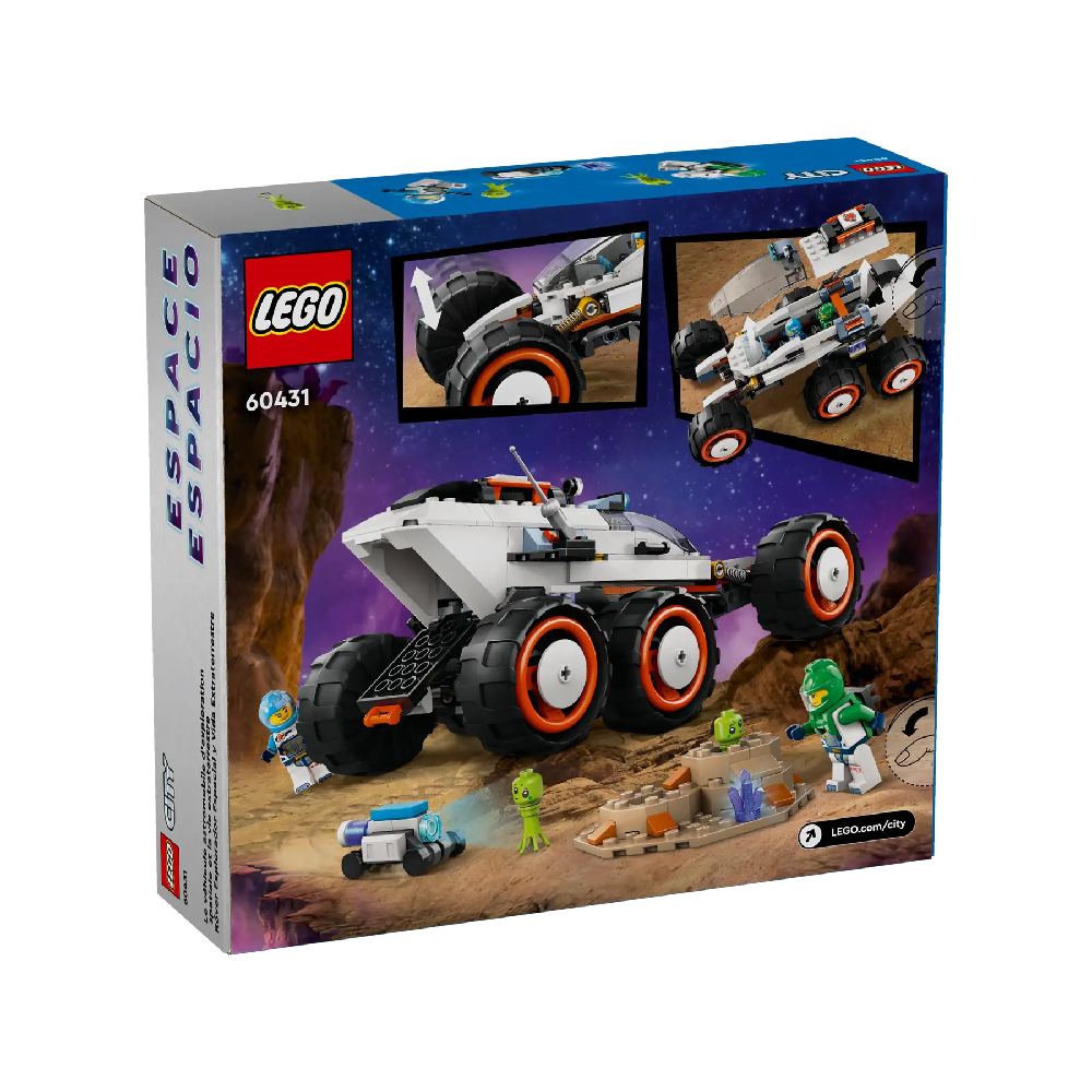 Конструктор Lego Space Explorer Rover and Alien Life 60431, 311 деталей развивающие книжки lego city книга с заданиями и игрушкой экстремальные виды спорта