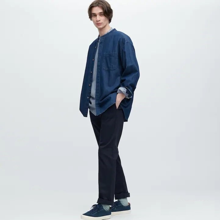 

Брюки мужские Uniqlo Slim Fit Chino Trousers, оливковый, Зеленый