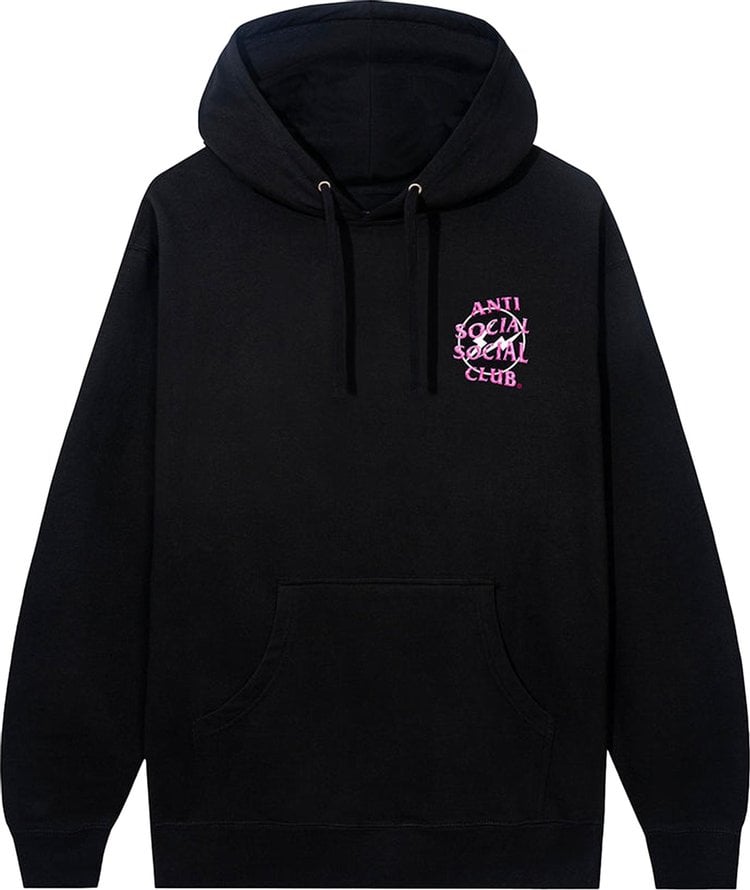 Худи Anti Social Social Club x Fragment Precious Petals Hoodie 'Black/Pink', черный - фото