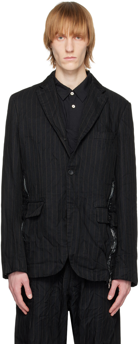 

Черный полосатый пиджак Comme des Garçons Homme Deux