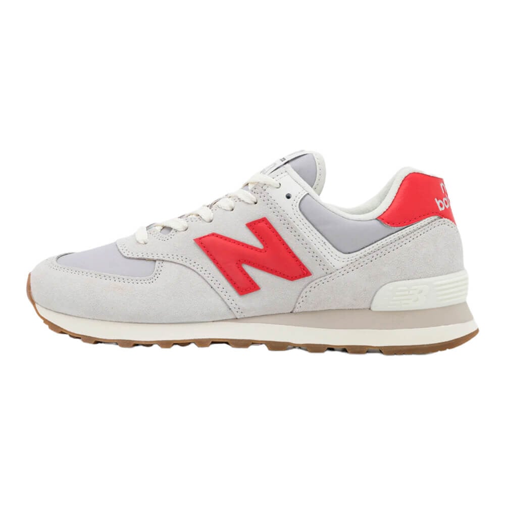 

Кроссовки New Balance U574, белый/красный