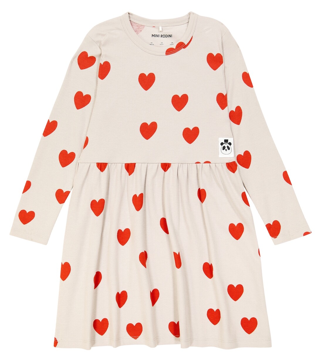 

Платье из хлопкового джерси hearts Mini Rodini, мультиколор