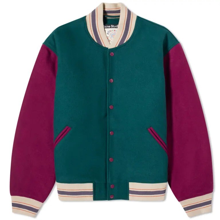 

Куртка Acne Studios Ovan Padded Face Varsity, мультиколор
