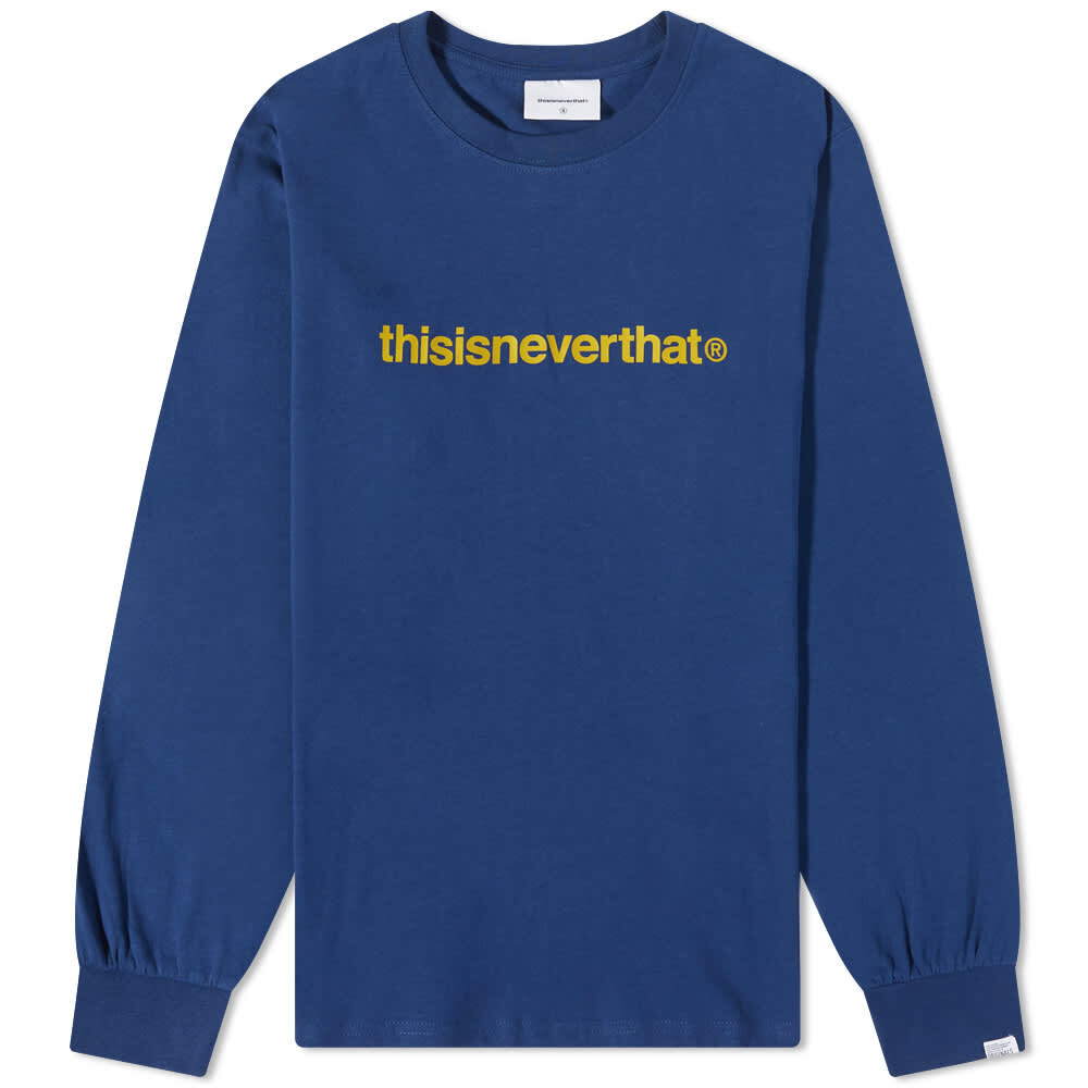 

Футболка thisisneverthat Long Sleeve T-Logo Tee, Синий
