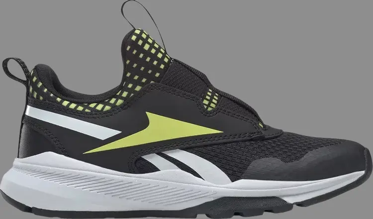 

Кроссовки xt sprinter slip-on j 'black solar acid yellow' Reebok, черный