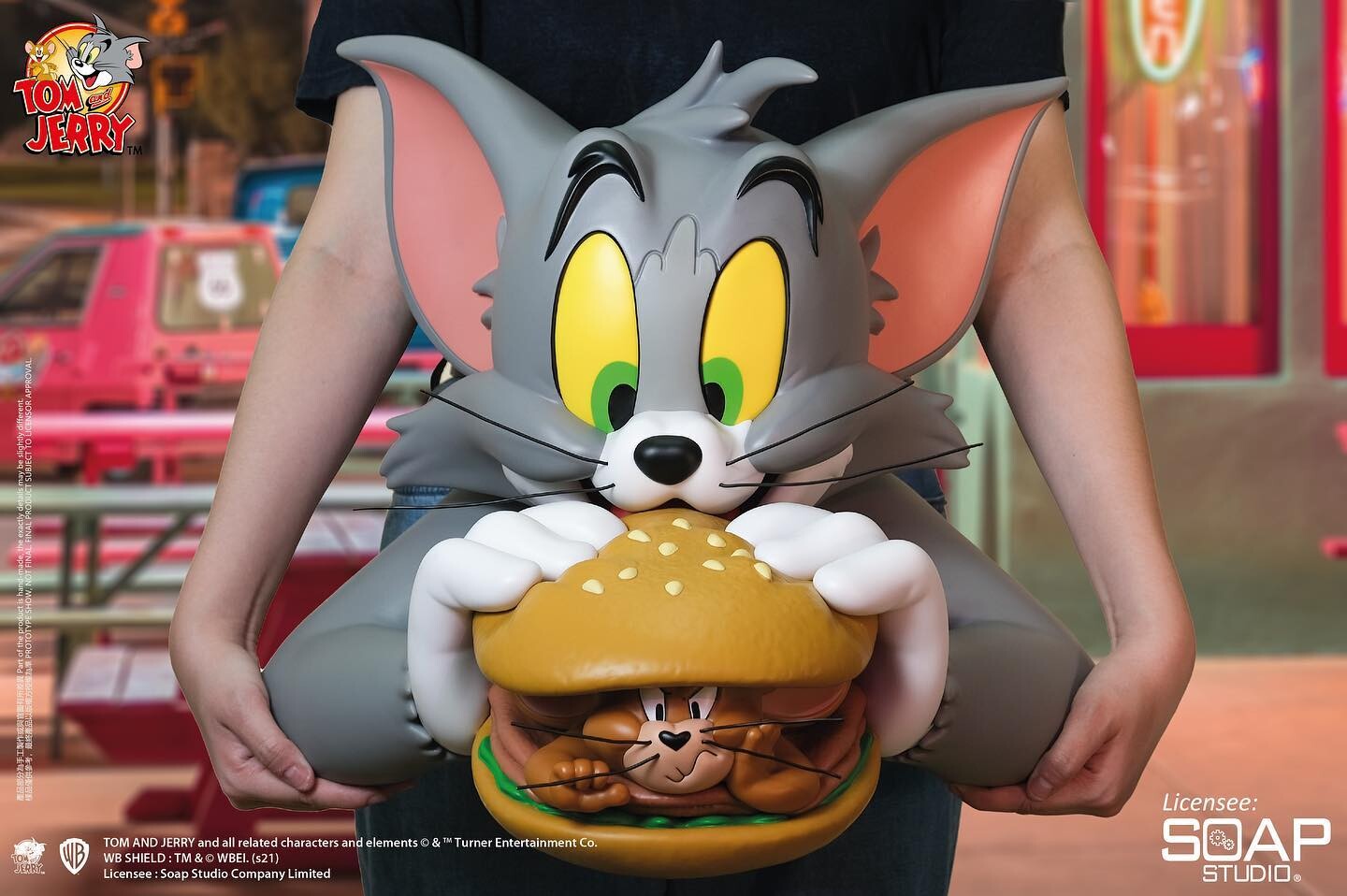 

Фигурка-бюст Soap Studio Tom & Jerry Super Hamburger Half 1000%, 40 см