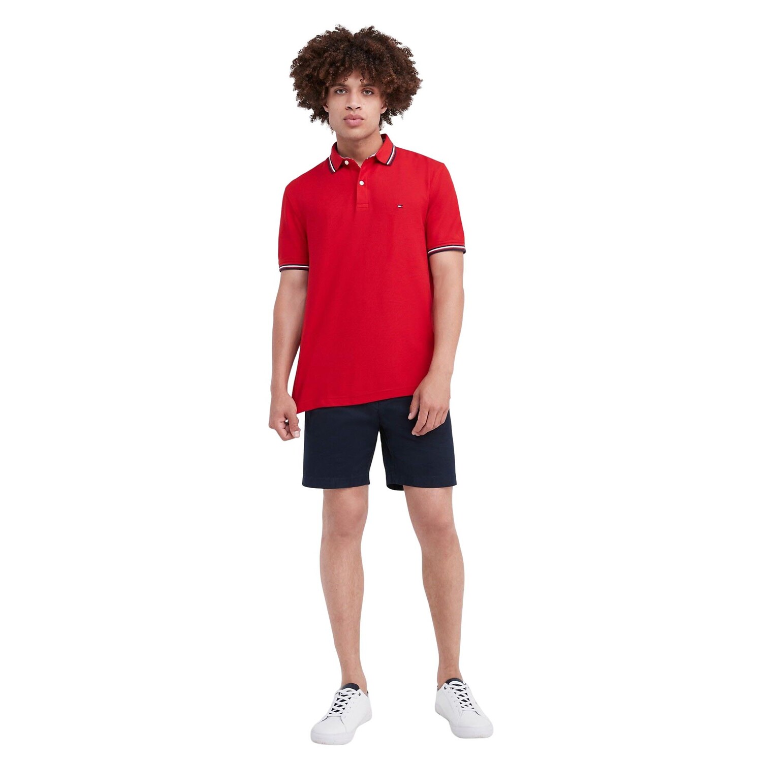 

Поло Tommy Hilfiger Tommy Tipped Regular Fit, красный