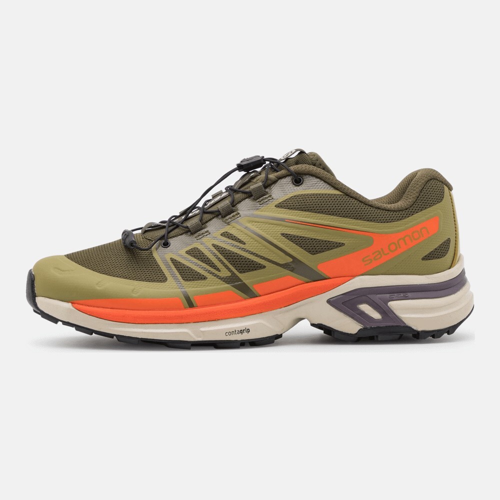 

Кроссовки Salomon Xt, olive night/green moss/vibrant orange