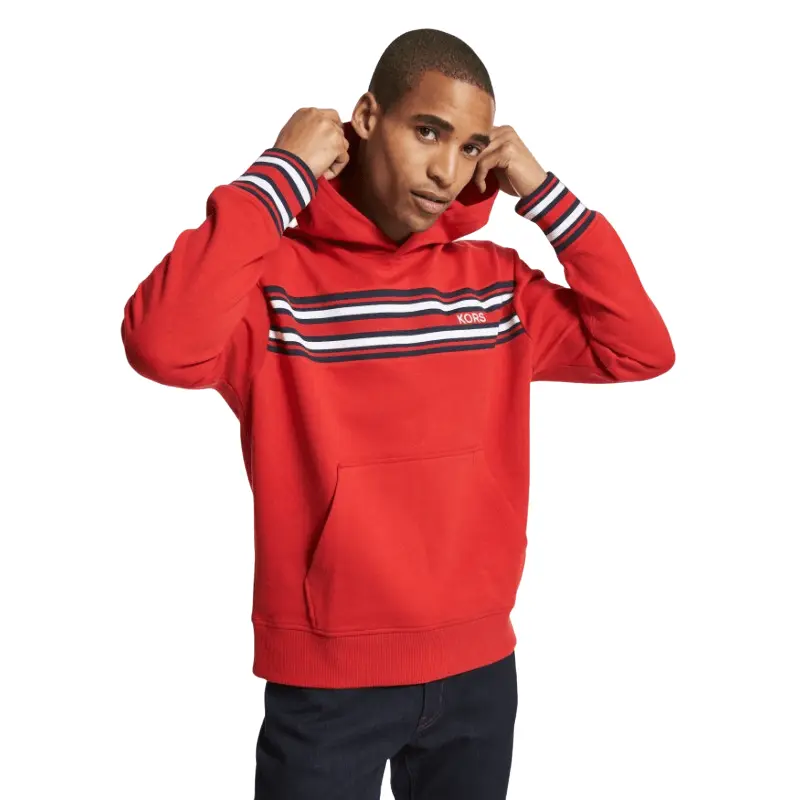

Толстовка Michael Kors Striped Cotton Blend, красный