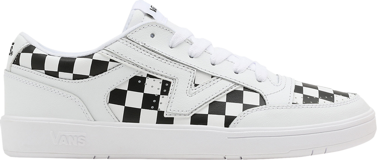 Кеды Vans Lowland CC Checkerboard - White Black, белый кеды vans lowland тёмно зелёный белый